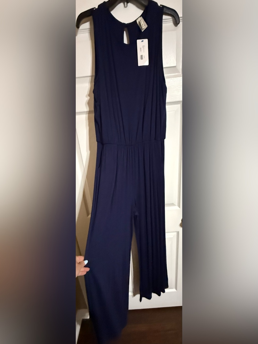 Beeson River Navy Blue Jumpsuit, Size XL